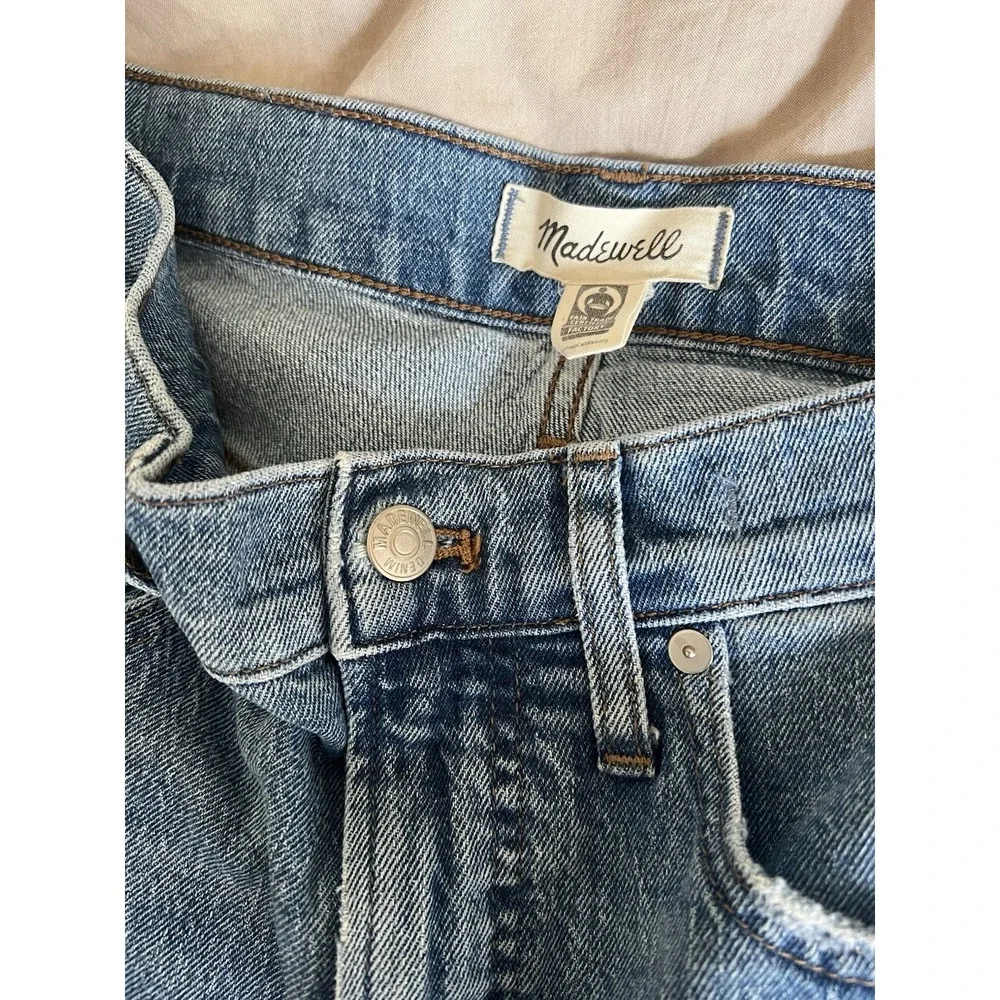 Madewell The Perfect Vintage Jean Enmore Medium Wash Raw Hem High Rise 27 MB406 - Picture 11 of 11